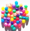 50 6mm Faceted Opaque Candy Coated Bead Mix